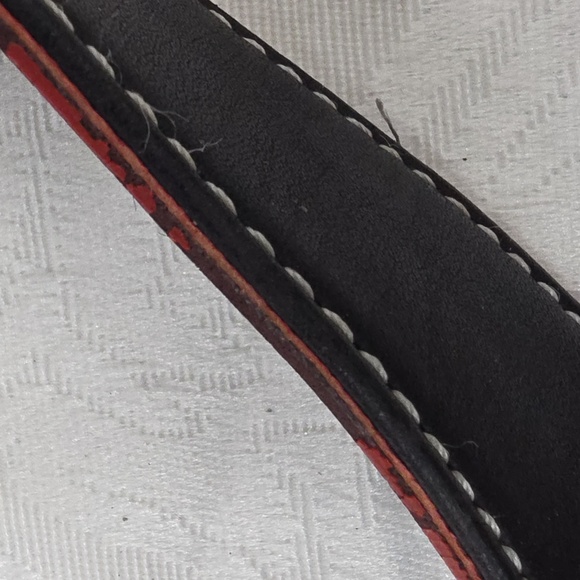 VINTAGE Tommy Hilfiger Red Canvas Hobo Bag | Y2K Sporty Chic - Picture 8 of 10